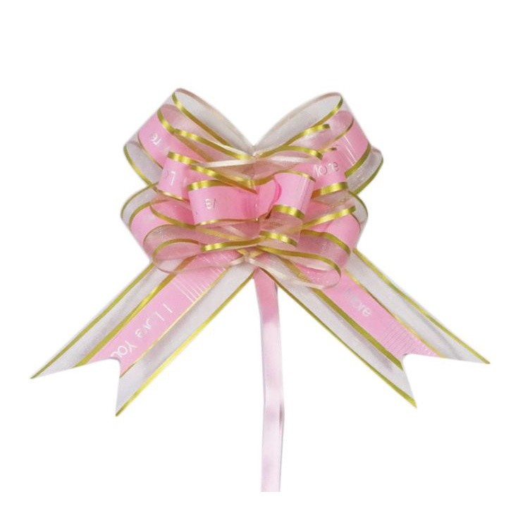 1pc 50mm Valentine'sDay Gift Packing I Love you more Large Organza Pull Bow Ribbon for Craft Wedding Decoration(1240L) - Image 15