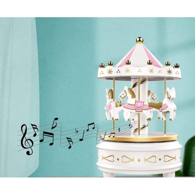 Merry-Go-Round Music Boxes With Lights Carousel Box Birthday Gift Baby Room Decoration Musical Carousel带灯旋转木马音乐盒(2012L) - Image 7
