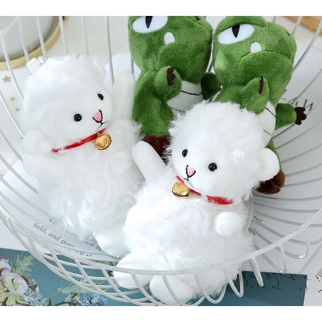 Toy Fashion Vibrato with The Same Sheep Doll Net Celebrity Soothing Sitting White Wool Velvet Cute Lamb Doll (1988L) - Image 3