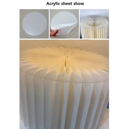 Origami Round Pillar Cake Dessert Table Party Decoration Banquet Stage Folding Roman Column Tray Table纸质圆形立柱台(1987L) - Image 8