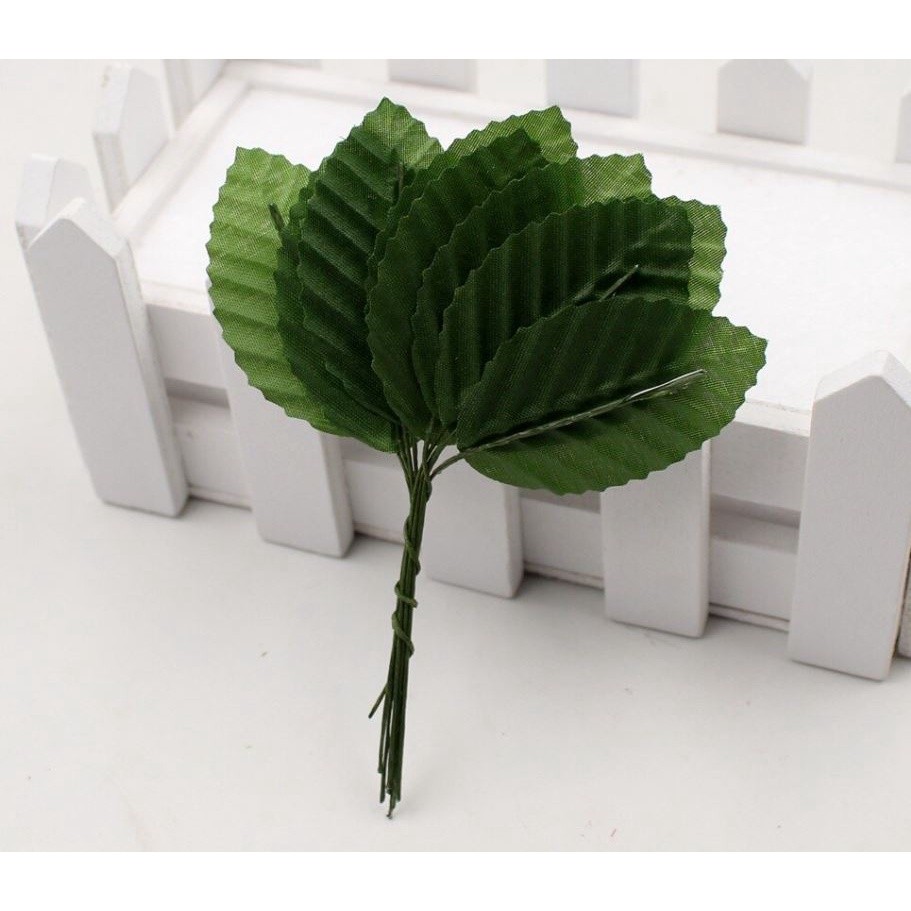 10pcs Mini Nylon Silk Leaf-shaped Leaves Artificial Flower For Wedding Decoration DIY Wreath Gift (1022L) - Image 6
