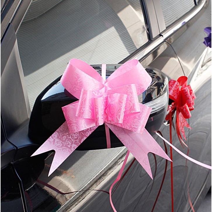 5pcs/pack 45# Large Pull Bows Flower Ribbon (LOVE &ROSE) For Wrapping Gift Decorate Wedding Car Party Christmas (1426L) - Image 2