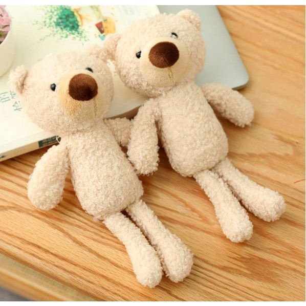 1pc 20cm Teddy Bear Stuffed Plush Toys Cute Key Chain Ring Dolls Bag Hanging Decoration For Boy/Girl网红小号泰迪熊毛绒玩具公仔(1989L) - Image 4