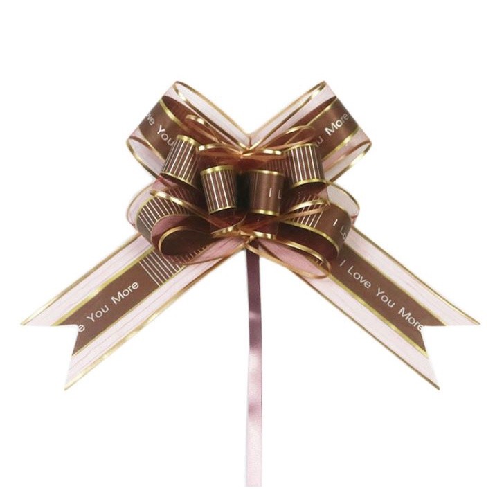 1pc 50mm Valentine'sDay Gift Packing I Love you more Large Organza Pull Bow Ribbon for Craft Wedding Decoration(1240L) - Image 6
