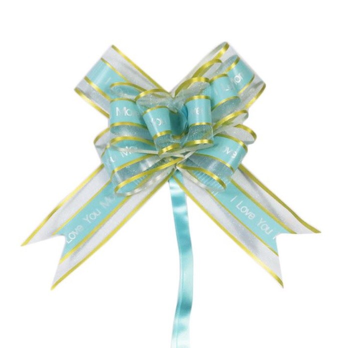 1pc 50mm Valentine'sDay Gift Packing I Love you more Large Organza Pull Bow Ribbon for Craft Wedding Decoration(1240L) - Image 13