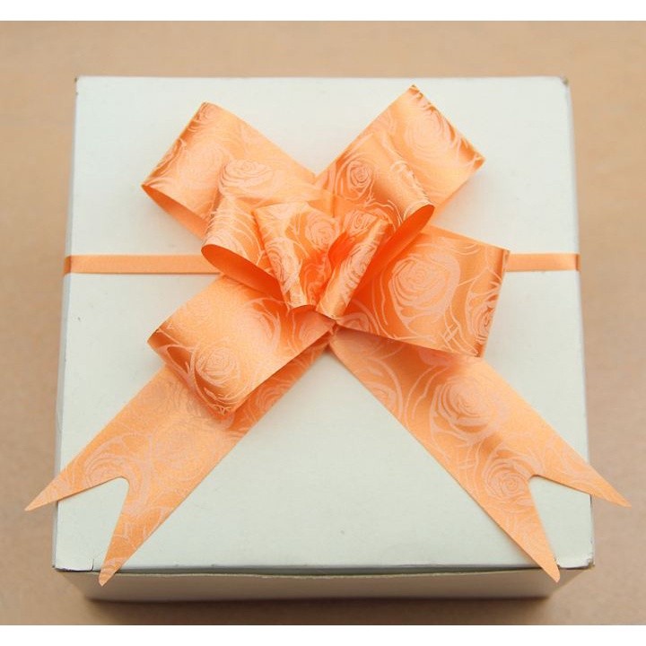 10pcs/lot 3cm Ribbon (Rose) Christmas Gift Wrap Pull Bows Gift Ribbons Happy New Year Birthday Wedding Car Decor(466L) - Image 9