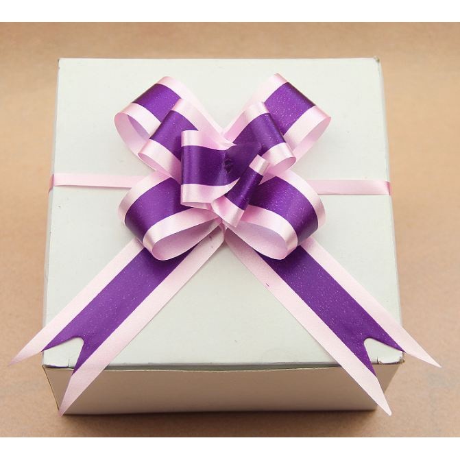 10pcs/lot 3cm Ribbon (Pink) Christmas Gift Wrap Pull Bows Gift Ribbons Happy New Year Birthday Wedding Car Decor(470L) - Image 4