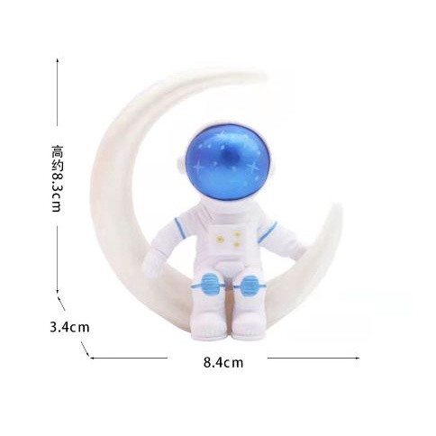 Astronaut Aeronautical Model Rocket Scene Space Shuttle Cake Decoration Moon Birthday Cake Topper Cake Decorating(977L) - Image 12