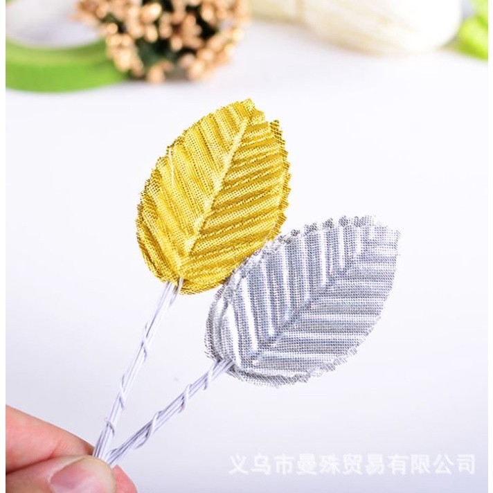 10pcs Mini Nylon Silk Leaf-shaped Leaves Artificial Flower For Wedding Decoration DIY Wreath Gift (1022L) - Image 5