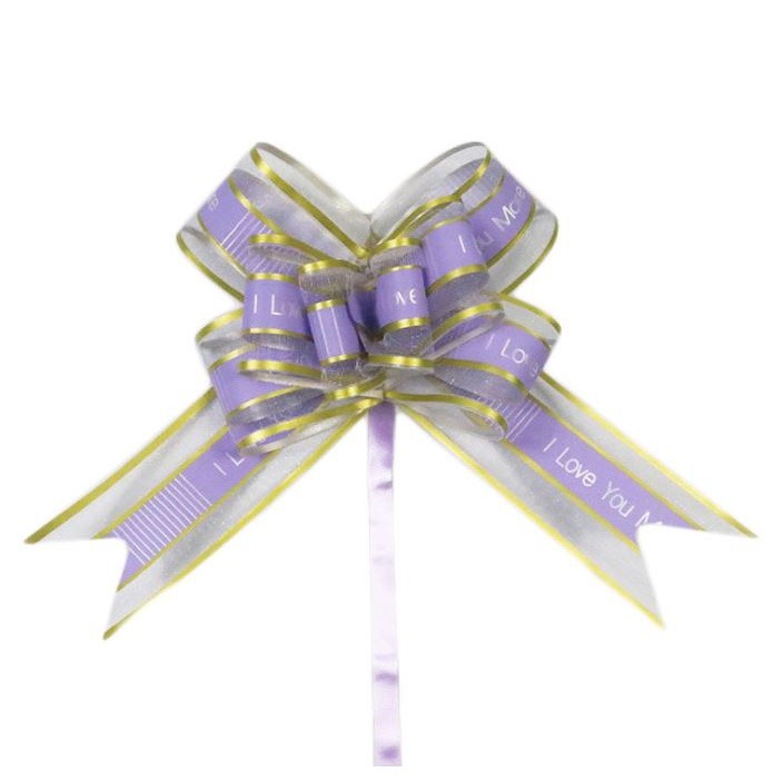 1pc 50mm Valentine'sDay Gift Packing I Love you more Large Organza Pull Bow Ribbon for Craft Wedding Decoration(1240L) - Image 10