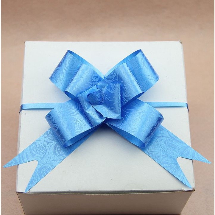 10pcs/lot 3cm Ribbon (Rose) Christmas Gift Wrap Pull Bows Gift Ribbons Happy New Year Birthday Wedding Car Decor(466L) - Image 5