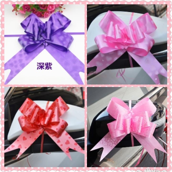 5pcs/pack 45# Large Pull Bows Flower Ribbon (LOVE &ROSE) For Wrapping Gift Decorate Wedding Car Party Christmas (1426L)
