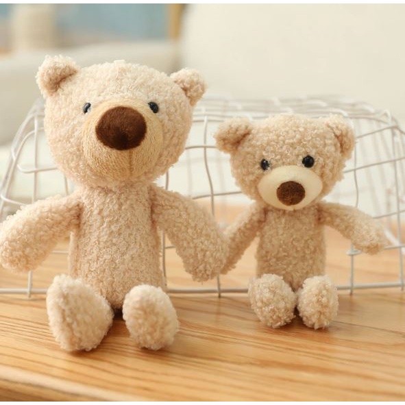 1pc 20cm Teddy Bear Stuffed Plush Toys Cute Key Chain Ring Dolls Bag Hanging Decoration For Boy/Girl网红小号泰迪熊毛绒玩具公仔(1989L) - Image 5