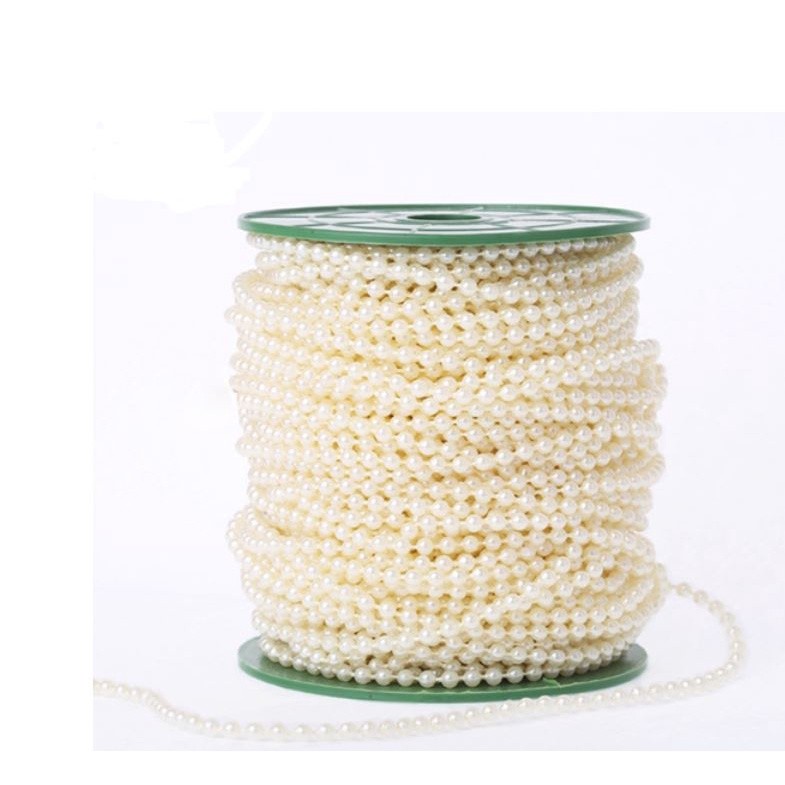 1 roll 4/6/8/10mm Imitation Pearl Beads Line Chain Trim pearls for crafts DIY Wedding Bride Bouquet Decoration(1998L) - Image 6