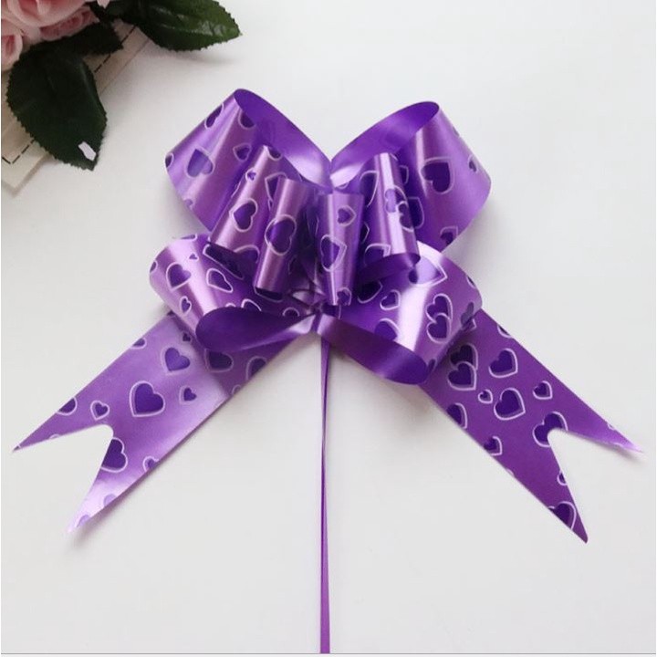 5pcs/pack 45# Large Pull Bows Flower Ribbon (LOVE &ROSE) For Wrapping Gift Decorate Wedding Car Party Christmas (1426L) - Image 7