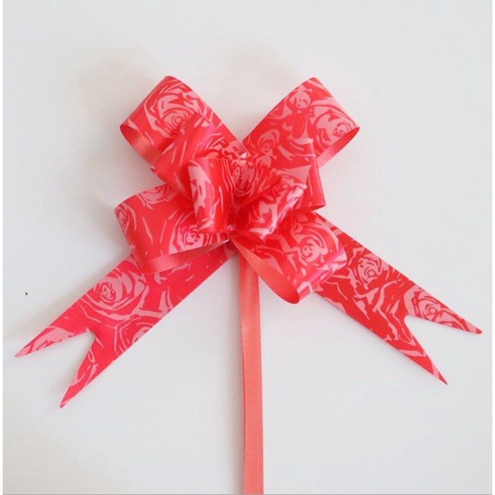 10PCS 1.5cm (Rose) Pull Bows Flower Ribbon For Wrapping Gift Decorate Wedding Car Party Christmas Birthday(1316L) - Image 7