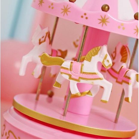 Merry-Go-Round Music Boxes With Lights Carousel Box Birthday Gift Baby Room Decoration Musical Carousel带灯旋转木马音乐盒(2012L) - Image 4