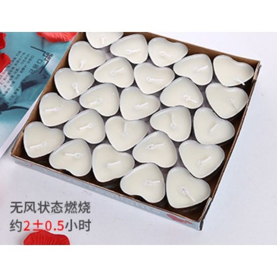 10PCS Heart-shaped Empty Aluminum Tealight Candle Wax Tins Jars Cases Containers Molds Holders for DIY 彩色桃心小蜡烛(2003L) - Image 10