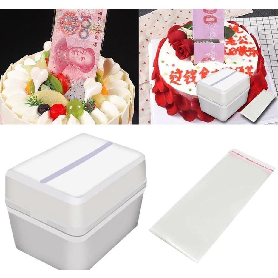 Money Cake Atms New Creative Happy Birthday Topper Funny Box Party Supplies Kids Gifts Surprise Making Toy Tools(1493L)