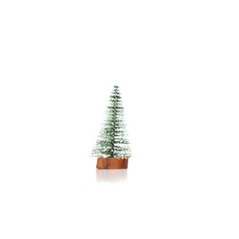 7/9/10/15/20cm Mini Snow Pine Needle Tree Bauble Crafts Noel Tree Ornaments Wooden Christmas Decorations for Home(1102L) - Image 7