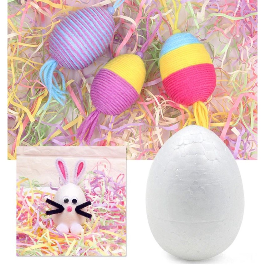 4pcs 6cm Modelling Polystyrene Styrofoam Foam Egg Ball For DIY Christmas Day Or Easter Day Decoration DIY White (1376L) - Image 6