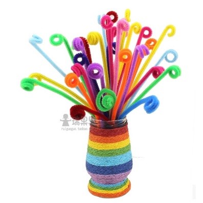 DIY Craft Chenille Stems Handmade Soft Felt Strip Rod Braiding Wire Colorful Pipe Cleaners Weaving Twisted Sticks(280L) - Image 11