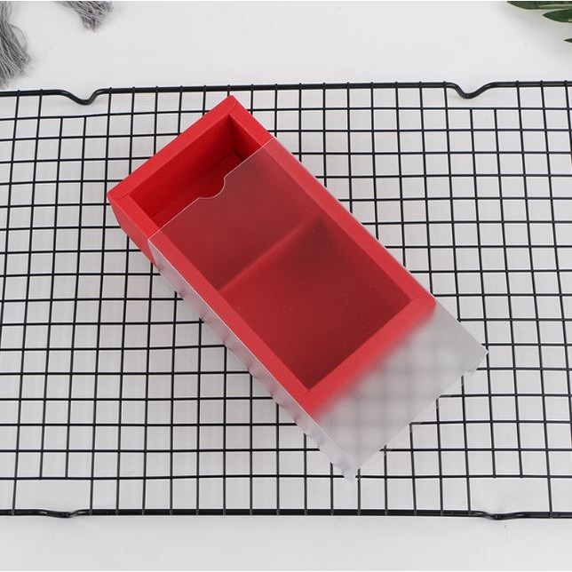 1PCS Solid Color 2 Grain 80g Frosted Transparent Moon Cake Paper Box Egg Yolk Crisp Gift Packaging Snowflake(2046L) - Image 7