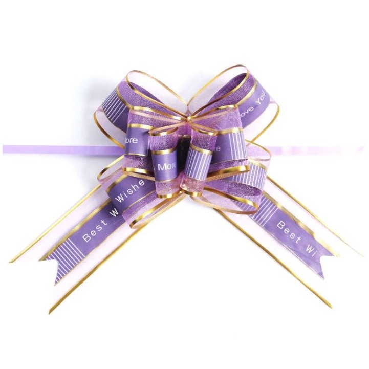 1pc 3cm " Best Wishes" Pullbows Attractive Wide Applications Cloth Wedding Car Gift Packing Pull Bow Ribbons(1315L) - Image 8