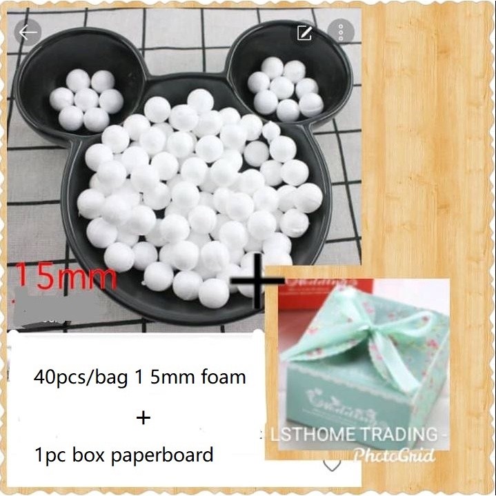 DIY Round Styrofoam Balls Christmas Ball White Modelling Polystyrene Foam Craft Balls + European Style Creative(842L) - Image 10