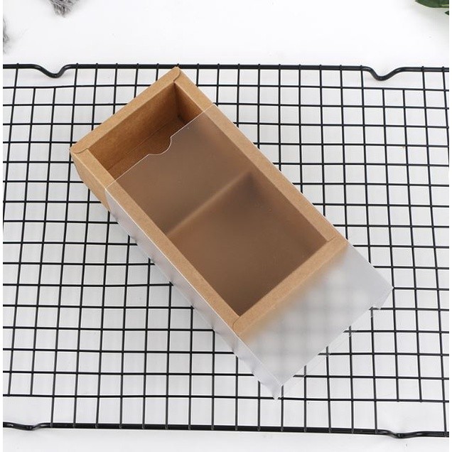 1PCS Solid Color 2 Grain 80g Frosted Transparent Moon Cake Paper Box Egg Yolk Crisp Gift Packaging Snowflake(2046L) - Image 5