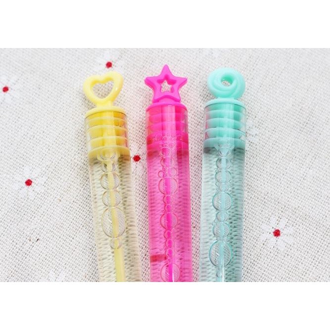 Colorful Empty Bubble Soap Bottles Wedding Birthday Party Decor Star Wand Bubble Tube Portable Kids 小号试管泡泡棒(2032L) - Image 7