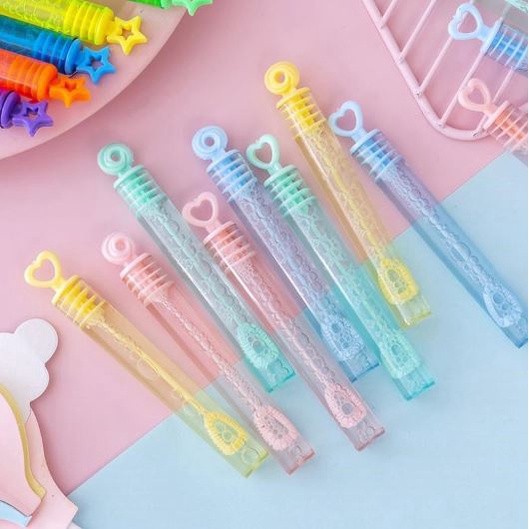 Colorful Empty Bubble Soap Bottles Wedding Birthday Party Decor Star Wand Bubble Tube Portable Kids 小号试管泡泡棒(2032L) - Image 5