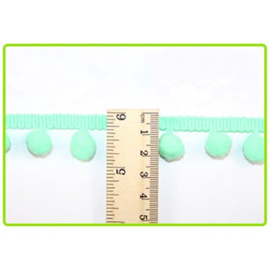1Yard Pom Pom Trim Ball 12mm Handmade DIY MINI Pearl Pompom Fringe Ribbon Sewing Lace Kintted Fabric毛球花边(2031L) - Image 7