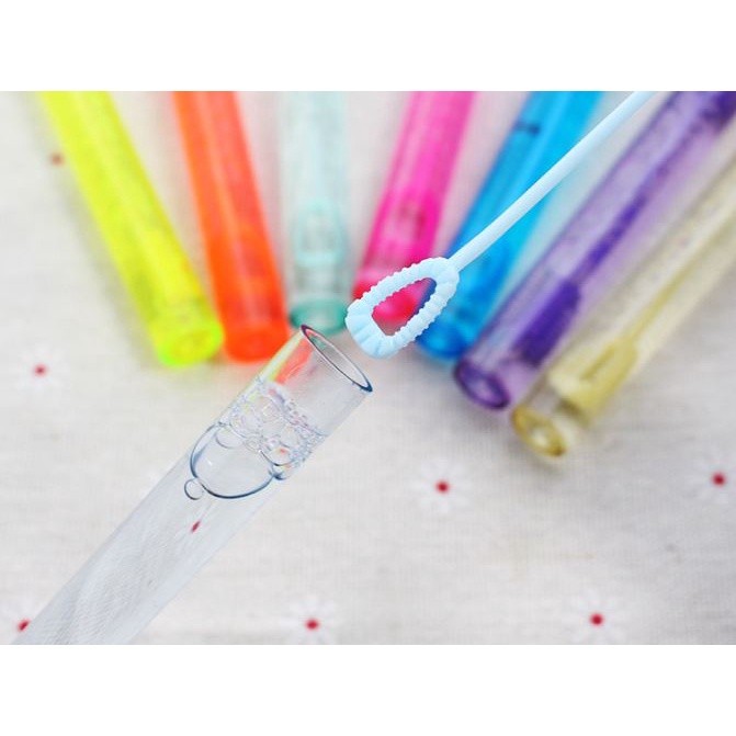 Colorful Empty Bubble Soap Bottles Wedding Birthday Party Decor Star Wand Bubble Tube Portable Kids 小号试管泡泡棒(2032L) - Image 9