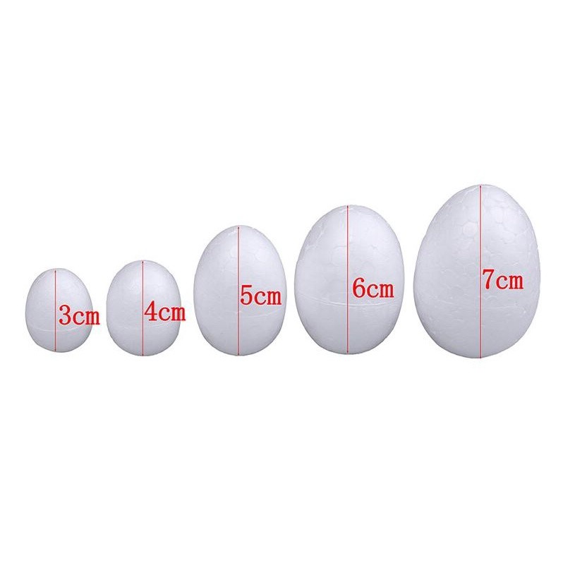 4pcs 6cm Modelling Polystyrene Styrofoam Foam Egg Ball For DIY Christmas Day Or Easter Day Decoration DIY White (1376L) - Image 3