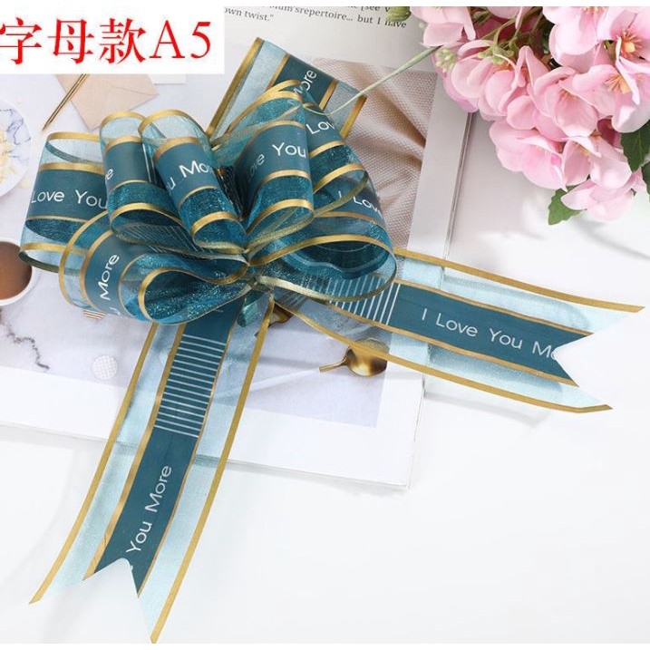 1pc 3cm " Best Wishes" Pullbows Attractive Wide Applications Cloth Wedding Car Gift Packing Pull Bow Ribbons(1315L) - Image 10