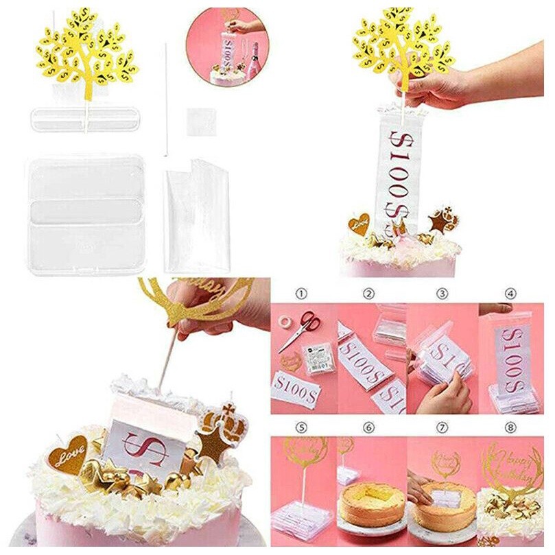 Money Cake Atms New Creative Happy Birthday Topper Funny Box Party Supplies Kids Gifts Surprise Making Toy Tools(1493L) - Image 4