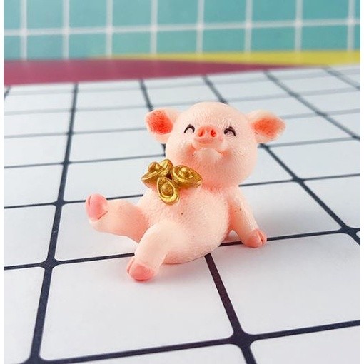 Micro Pig Family Figurine Resin Ornaments Miniature Model Mini Animal Statue Bonsai Decoration Garden Home(2058L) - Image 12