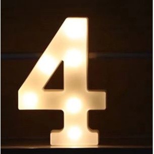 Creative Luminous 0-9 Digital Number Light AA Battery Powered Lamp Night Light for Christmas Wedding Birthday(1471L) - Image 17