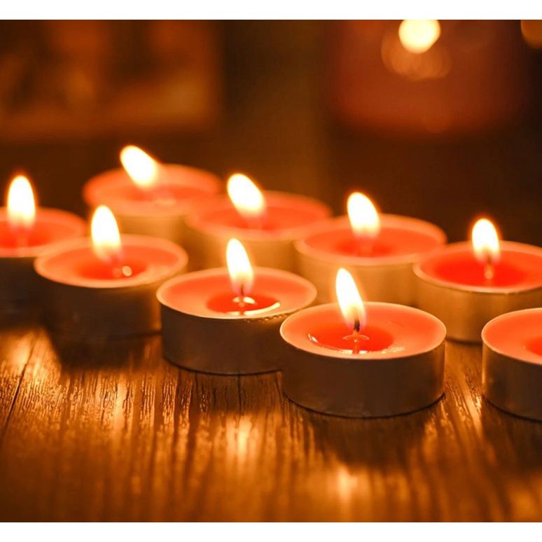 50pcs/set Romantic Smokeless candles circle heart-shaped Tealight decorative Candle(603L) - Image 2