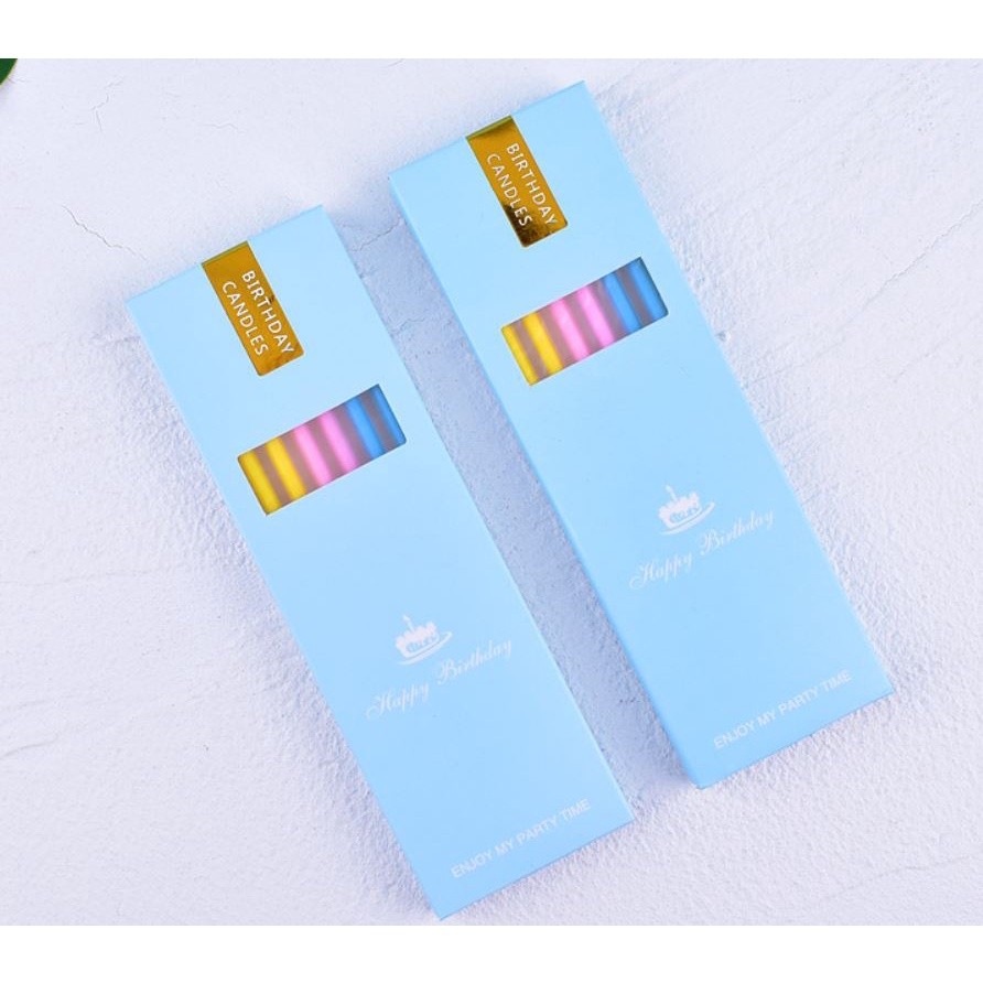 New creative romantic smoke-free birthday candles cake baking crystal straight rod candle long rod color candle(889L) - Image 3
