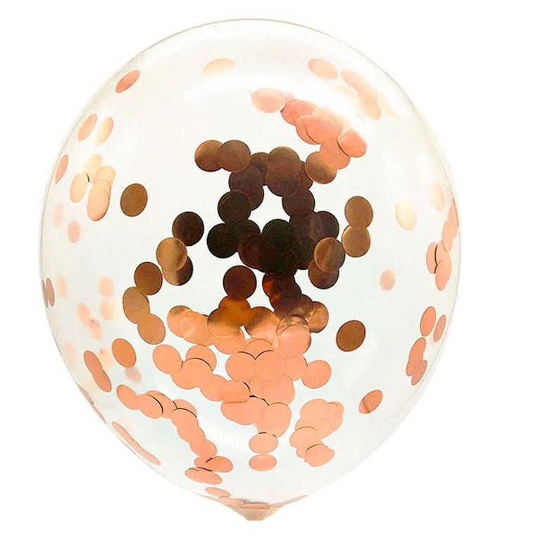 12 Inch Confetti Latex Balloons Transparent for Party Birthday Anniversary Decoration 彩色铝箔亮片气球 (313L) - Image 13