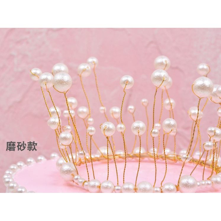 Light LED Lamp CakeTopper Pearl Princess Crown Cake Topper Happy Birthday Cake Decoration DIY Party Wedding Party(751L) - Image 6