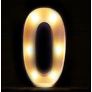 Creative Luminous 0-9 Digital Number Light AA Battery Powered Lamp Night Light for Christmas Wedding Birthday(1471L) - Image 8
