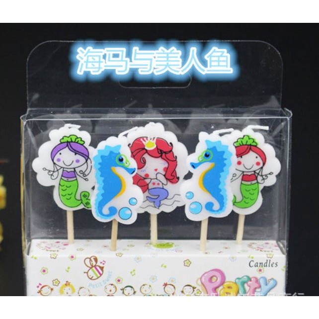 5pcs/lot Cartoon Candles Party Supplies Kids Birthday Candles Cake Topper Evening Party Decorations(360L) - Image 6