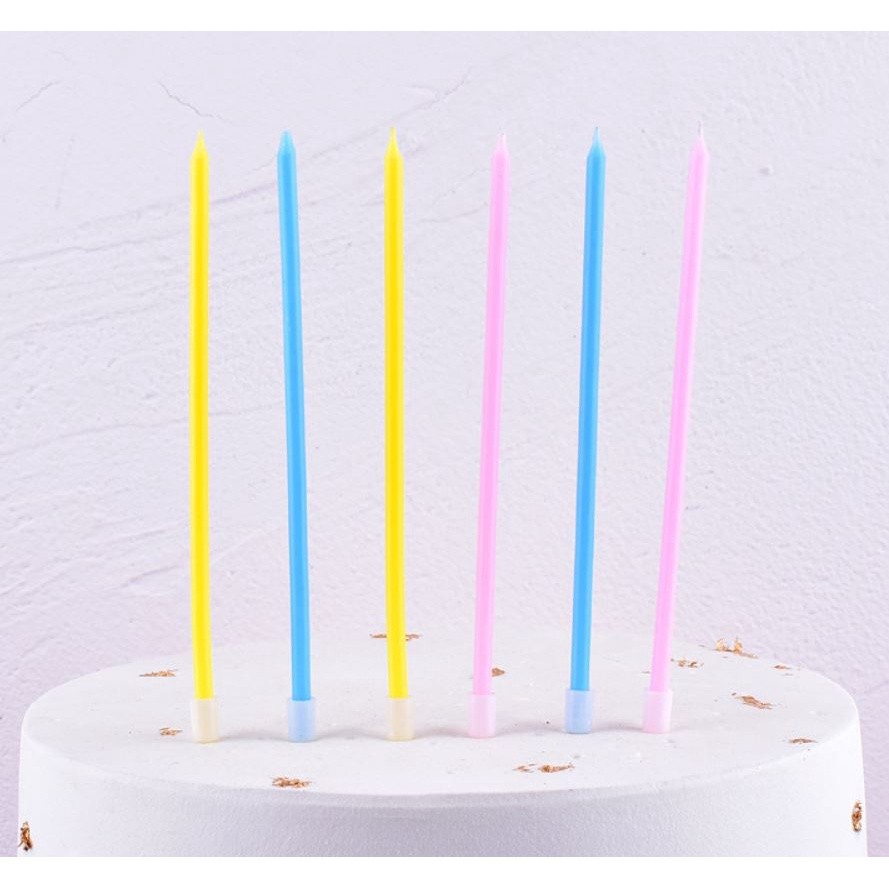 New creative romantic smoke-free birthday candles cake baking crystal straight rod candle long rod color candle(889L) - Image 4