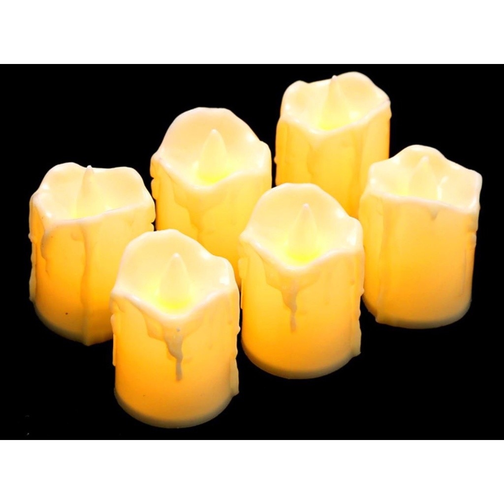 1pc LED Candle Holders Flameless Flickering Electrical Candles For Wedding Home Christmas Decorations Night Light(1094L) - Image 4
