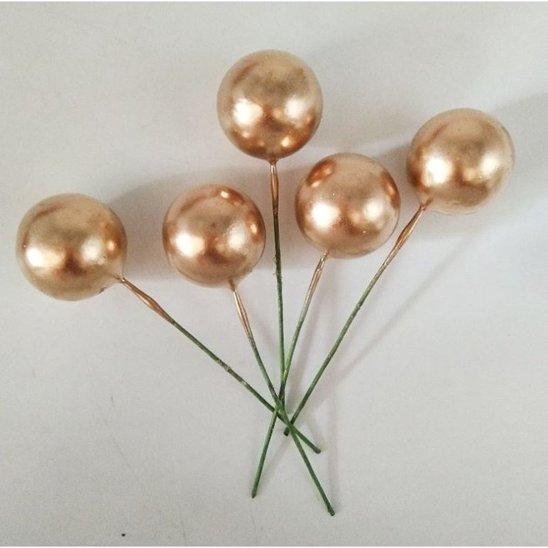 8/10/12/15/20/25/40mm Fake Plastic Gold Fruit Small Golden Fruit Flower Wedding Birthday Christmas 樱桃小果 (274L) - Image 10
