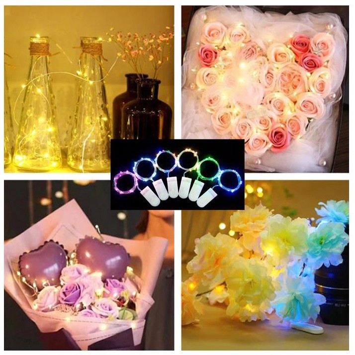 1M/2M/3M Garland Decorative Light Copper Wire CR2032 Battery Operated Christmas Wedding Party Decoration(548L) - Image 6