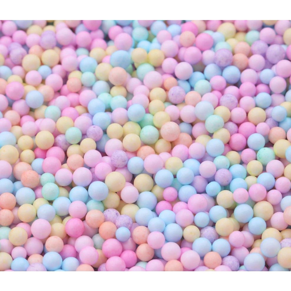 4~6mm Macaron Styrofoam Balls Gift Box Bottle Filler Foam Balls DIY Snow Mud Particles Material Mini Foam Beads(1072L) - Image 3